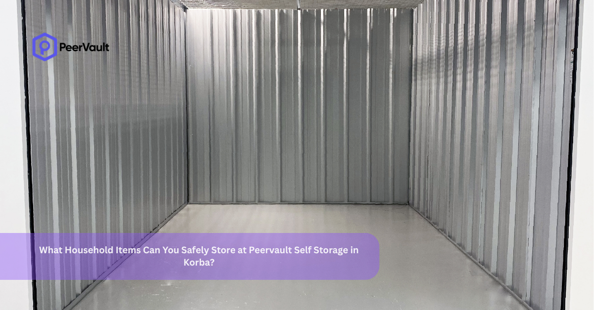 What Household Items Can You Safely Store at Peervault Self Storage in Korba?