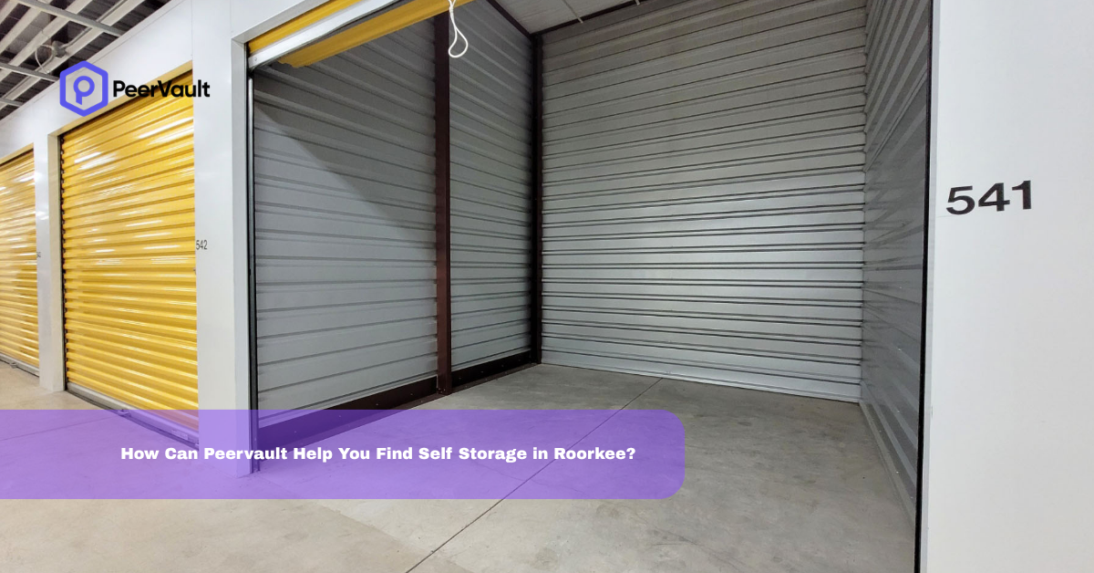 How Can Peervault Help You Find Self Storage in Roorkee