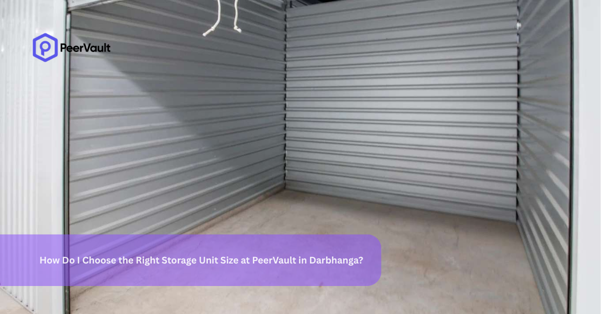 How Do I Choose the Right Storage Unit Size at PeerVault in Darbhanga?