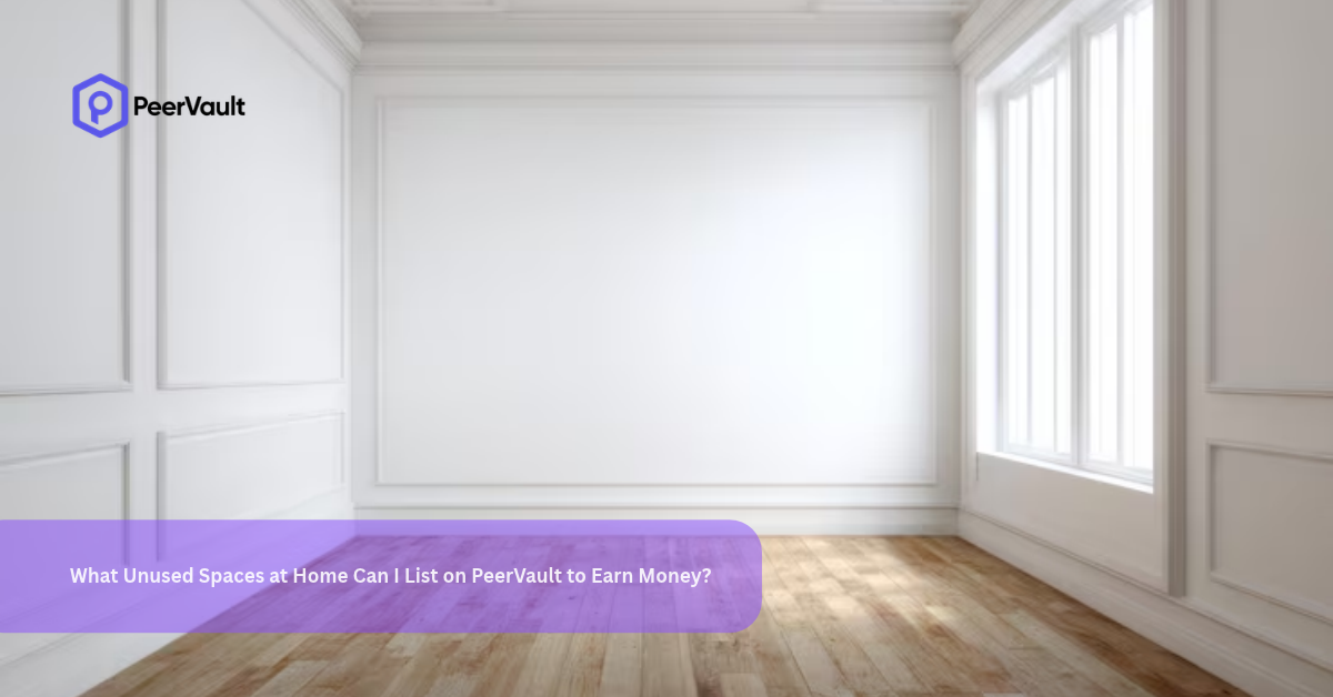 What Unused Spaces at Home Can I List on PeerVault to Earn Money?